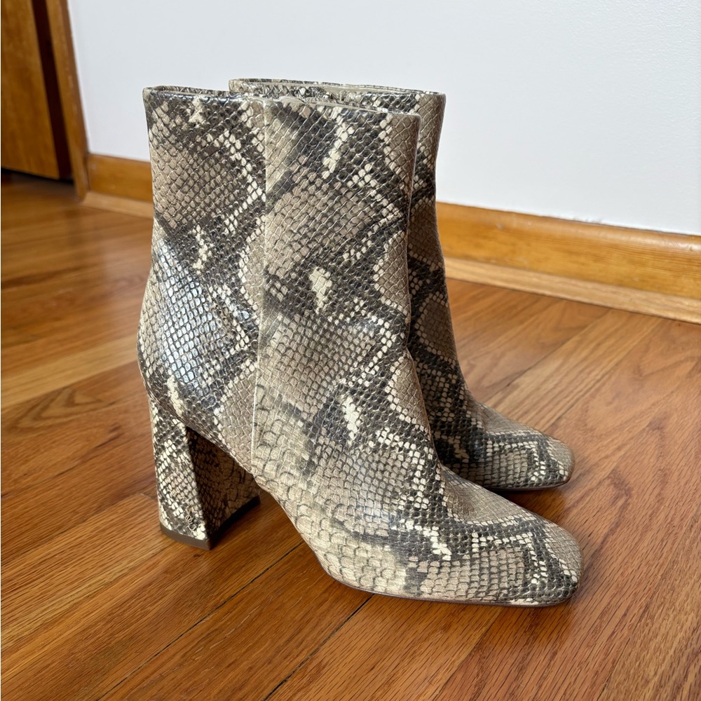 Sam Edelman leather snakeskin boots
